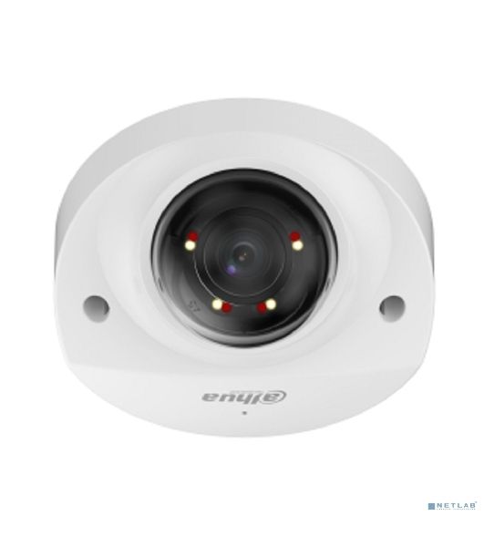 Уличная мини-купольная IP-видеокамера SmartDualLight Dahua DH-IPC-HDBW2249FP-AS-IL-0280B 2Мп, 1/2.8” CMOS, объектив 2.8мм, видеоаналитика, микрофон, ИК 30м, LED 30м, IP67, IK10, металл