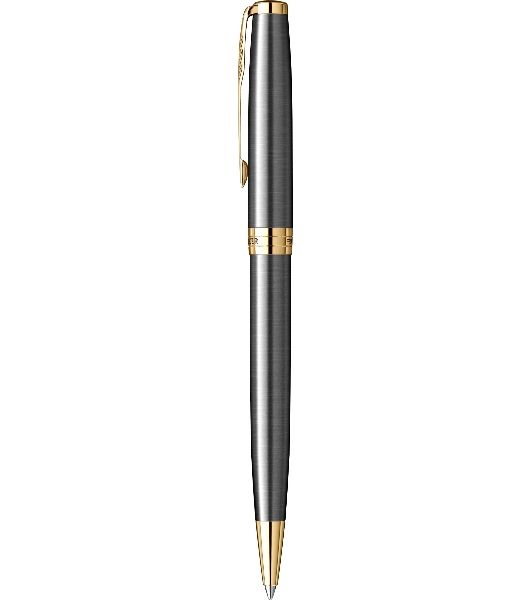 Ручка шариковая Parker Sonnet Grey Core GT (2213679) M, черные чернила, подарочная коробка