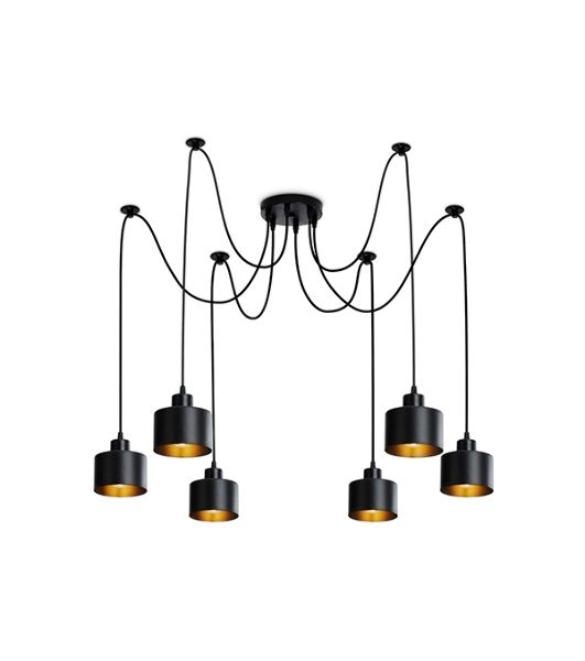 Светильник Ambrella light TR8132/6 BK черный E27*6 max 40W D700*800