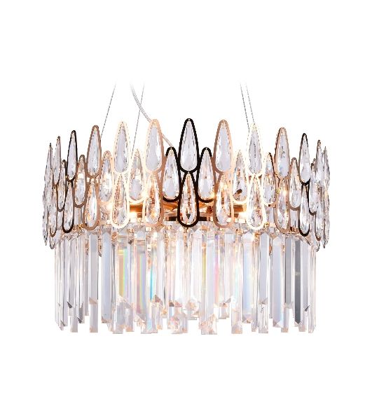 Светильник Ambrella light TR5263/8 GD/CL золото/прозрачный E14/8 max 40W D500*700