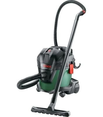 Строительный пылесос Bosch UniversalVac15 зеленый, 1000 Вт, уборка сухая/влажная, пылесборник контейнер, 15 л