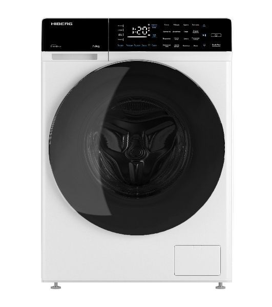 Стиральная машина HIBERG i-DDQ9-712 W белый, загр. фронтальная макс.: 7 кг 1200 об/мин класс: А+++