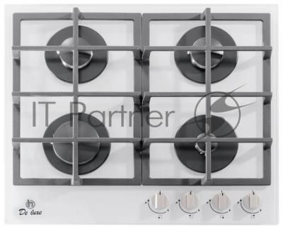 Газовая варочная поверхность De Luxe GG4_750229F-062, 4 конфорки, закаленное стекло, 7500 Вт