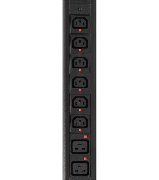 Блок распределения питания Powercom PDU-32AV24-18C3-6C9-3P верт.размещ. 18xC13 6xC19 3x32A IEC 60309 2м
