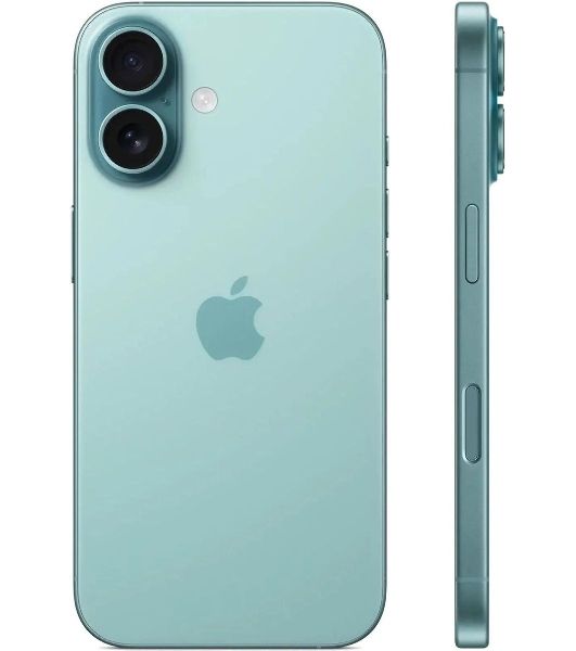Смартфон Apple iPhone 16 A3287, 8/128Gb, бирюзовый