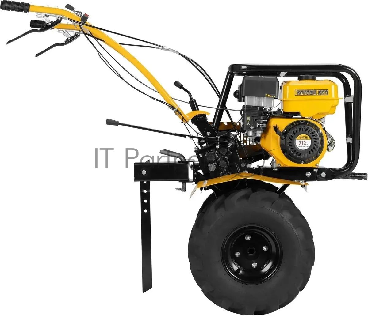 Мотоблок Denzel DPT-670S-PRO, 7 л.с., ремен.сцеп, фрез 3х4, ШОМ, передачи 6В/2Н