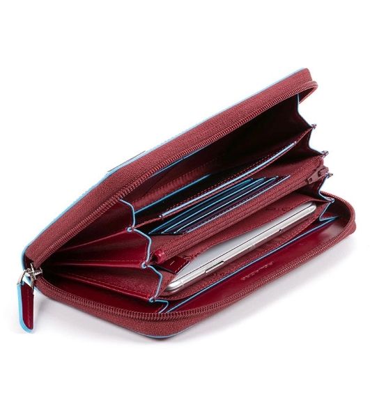 Кошелек женский Piquadro Blue Square PD1515B2R/R красный натур.кожа