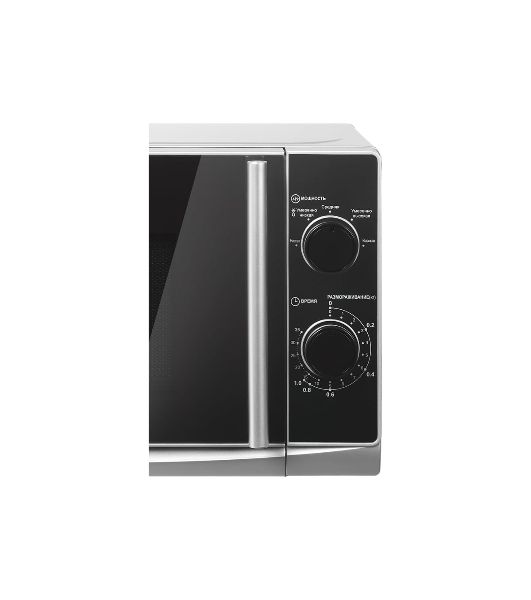 Микроволновая печь home HMM207ES черный/серебристый, 20 л, 700 Вт, переключатели - поворотный механизм