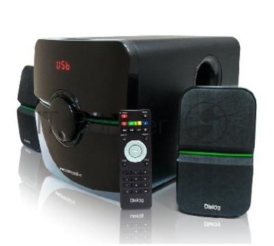 Акустическая система Dialog Progressive AP-203 черный 2.1, 18W+2*10W RMS, USB+SD reade