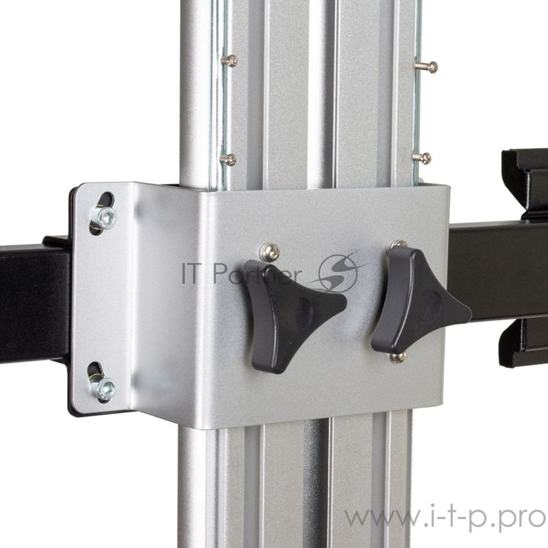 Подставка для телевизора Arm Media PT-STAND-15 (комплект из двух коробок) серебристый 26"-65" макс.120кг напольный наклон