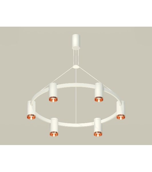 Светильник Ambrella light XB9021153/6 SWH/PPG белый песок/золото розовое полированное MR16 GU5.3 (С9021, N6135)