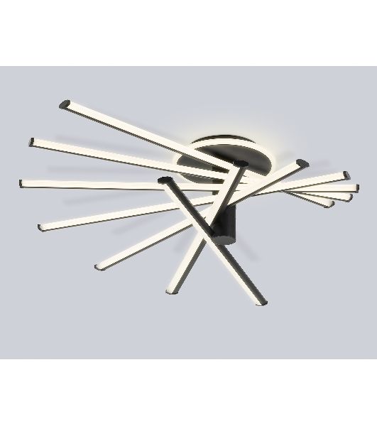 Потолочный светодиодный светильник Ambrella light FL6242 BK черный 135W 3000K-6400K 900*750*230 (ПДУ ИК)