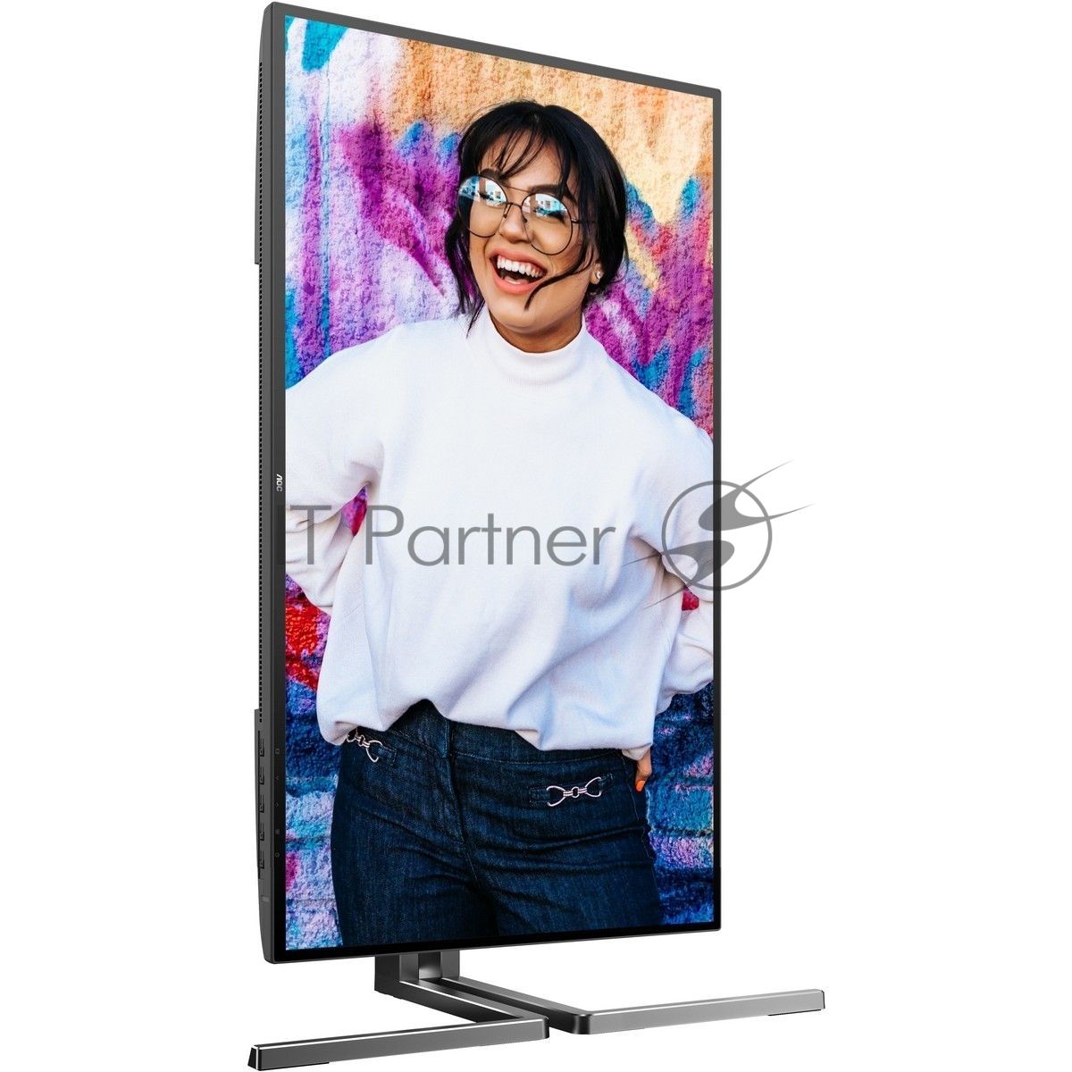 Монитор 27" AOC U27U3CV Nano IPS 3840x2160, 60 Гц (75 Гц макс.), 4 мс, 16:9, 400 кд/м², 2×HDMI 2.0, DP 1.4, USB-C (96 Вт PD), USB Hub (4×USB 3.2 Gen2 + 1×USB-C), RJ-45, 3.5 Jack, динамики (2×3 Вт), DisplayHDR 400, Adaptive-Sync, KVM, черный