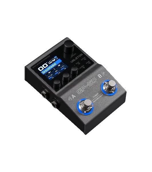 Компактный процессор эффектов Valeton GP-50 100+ эффектов, до 9 эффектов одновременно, поддержка IR импульсов гитарных кабинетов, возможность подключения к приложению на смартфоне, USB выход для подключения к ПК, поддержка Bluetooth 5.0 для управления