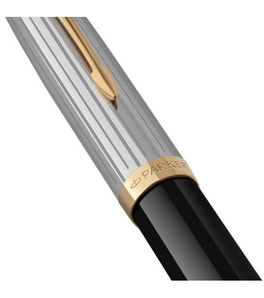 Ручка перьевая Parker 51 Premium (CW2169030) Black St.Steel GT, F, сталь нержавеющая, подарочная коробка