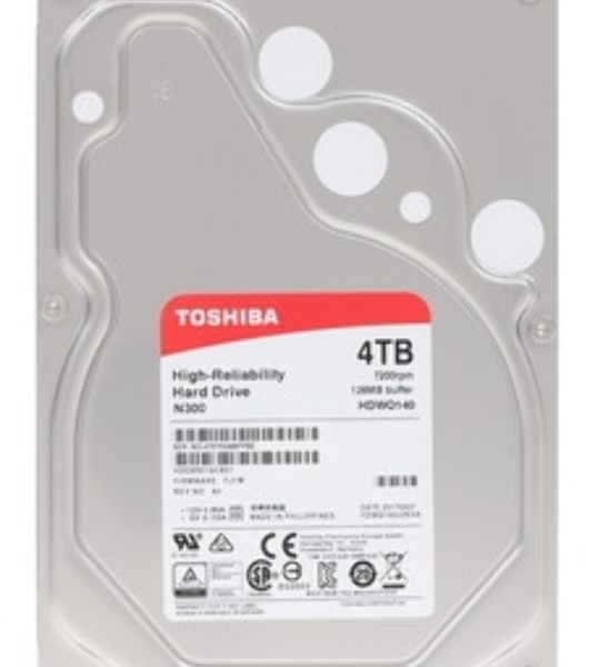 Жесткий диск HDD Toshiba N300 NAS PRO SATA3 3.5" 14TB 7200 512Mb 6Gb/s 1 year warranty (replacement ST14000NE0008, ST14000VN0008, WD141KFGX, WD142KFGX, ST14000NT001)