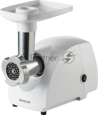 Мясорубка электрическая Sencor SMG 4200WH белый, 500 Вт, 0.5 кг/мин, защита от перегрузки, насадки - 3