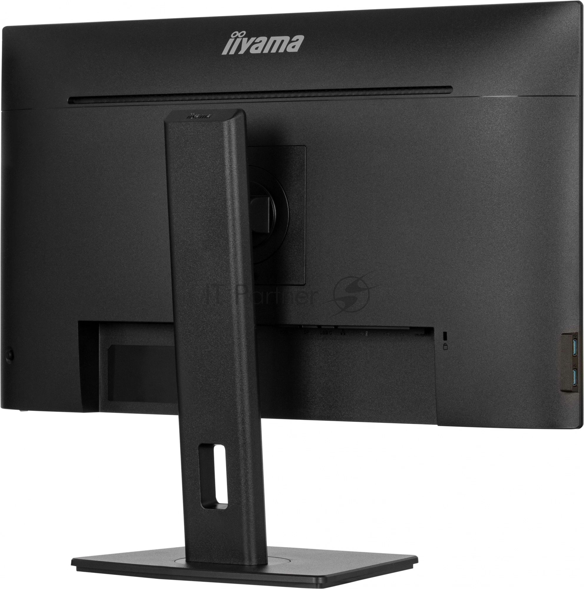 Монитор 27" iiyama XUB2797UHSNP-B1 IPS 4K 3840x2160, 60 Гц, 4 мс, 16:9, 350 кд/м², HDMI, DisplayPort, USB-A, USB-C (96 Вт), Ethernet, KVM-модуль, встроенные динамики, Flicker Free, Low Blue Light, трехсторонний безрамочный дизайн, регулировка по высоте, п
