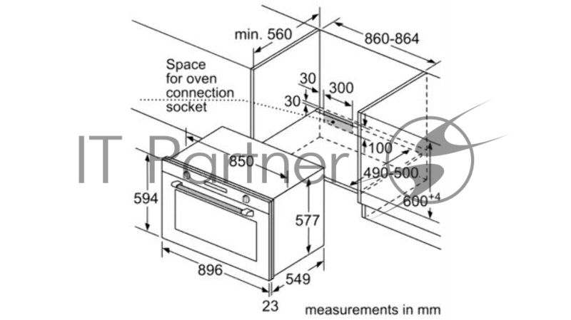 Встраиваемый газовый духовой шкаф Siemens VB011CBR0M IQ100 90*60см, 92л