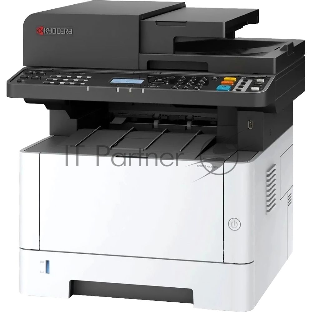 МФУ лазерное Kyocera ECOSYS MA4000x (Азия), P/C/S, ч/б лазерный, A4, 40 стр/мин, 1200x1200 dpi, 1024 Мб, USB 2.0, Network, лоток 250 л., Duplex, автопод., старт.тонер 3600 стр.