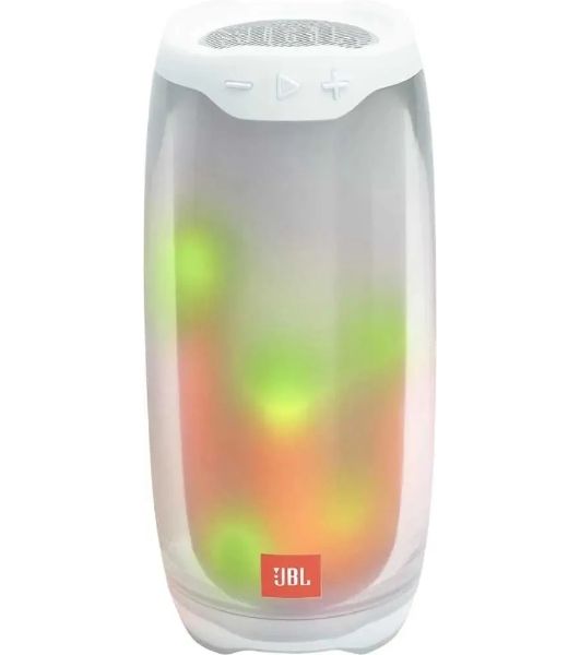 Портативная колонка JBL Pulse 4 белый 20W 1.0 BT 10м (JBLPULSE4WHTAM)