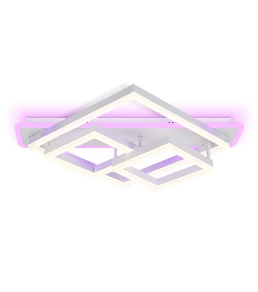 Светильник Ambrella light FA8531 WH белый 132W 3000K-6400K+RGB 630*570*160 (ПДУ РАДИО 2.4G)