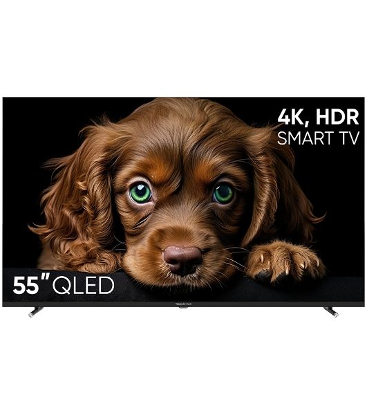 Телевизор TopDevice 55" TDTV55CQ08U черный VA-QLED UHD 60Hz Smart TV 2GB/8GB