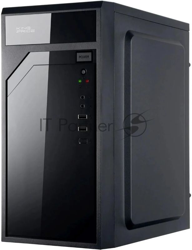 Компьютерный корпус KingPrice KPCC-MN208 черный без БП mATX 1x80мм 2x120мм 2xUSB 2.0 audio