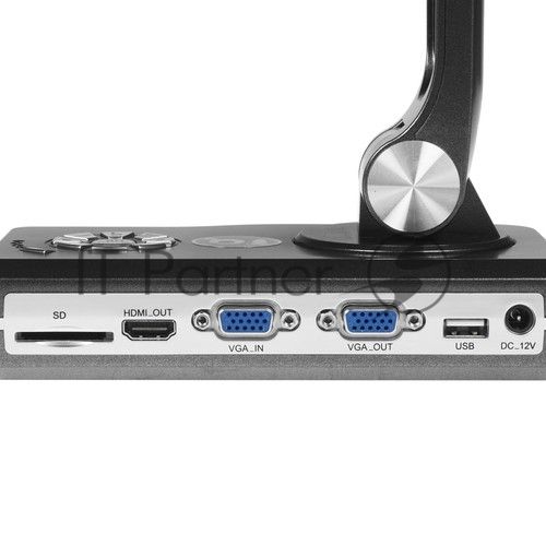 Документ-камера IQBoard [IQView E3511] 5 мегапикселей (разрешение 2592x1944), 100 digital zoom, интерфейсы: HDMI, VGA, USB 2.0, слот для SD card, светодиодная подсветка, A3, встроенное программное обеспечение без установки на ПК