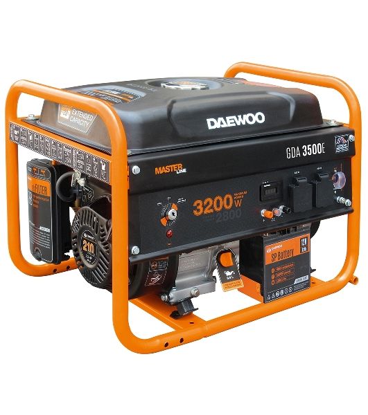 Генератор DAEWOO GDA 3500E 2.8/3.2 кВт 230В 208см3 7.0лс 15л 2х230В 42кг