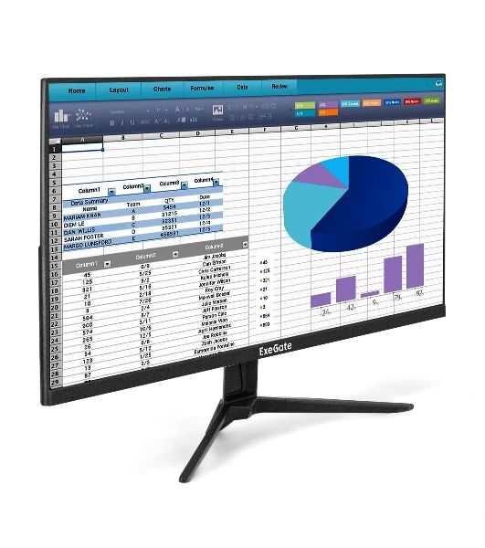 Монитор с аудио 27" 100 Гц ExeGate ProSmart EH2700A (IPS LED Grade A+, FHD, 1920x1080@100Hz, 16:9, 280cd/m2, 1000:1, 178°/178°, 5ms, Speakers, D-Sub, HDMI, audio-out, Flicker-free, FreeSync, Low Blue Light, HDMI cable 1.5m, VESA, регулировка наклона (tilt