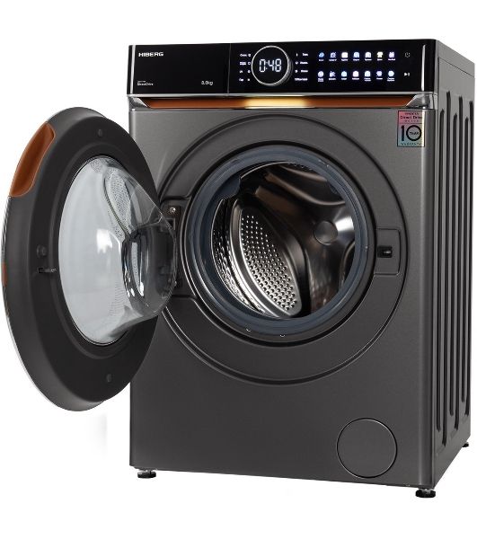 Стиральная машина HIBERG i-DDQ10 - 814 Sd Темно-серый загр. фронтальная макс.: 8 кг 1400 об/мин класс: А+++