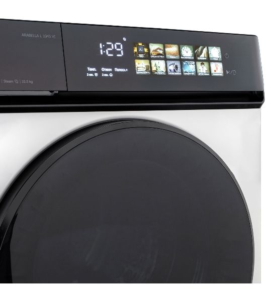 Стиральная машина Delonghi ARABELLA L 1045 VI белый, загрузка фронтальная 10.5 кг, 1400 об/мин, класс A+++