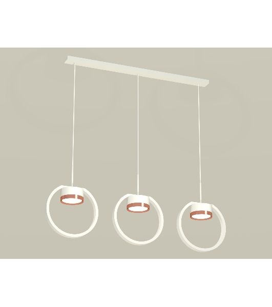Светильник Ambrella light XB9106104/3 SWH/PPG белый песок/золото розовое полированное GX53 (C9106, N8126)