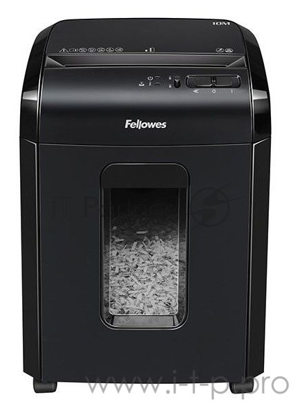 Шредер Fellowes Powershred 10M FS-4630601 DIN P-5, 2х15мм, 10лст., 19лтр., Safety Lock, с микрорезкой