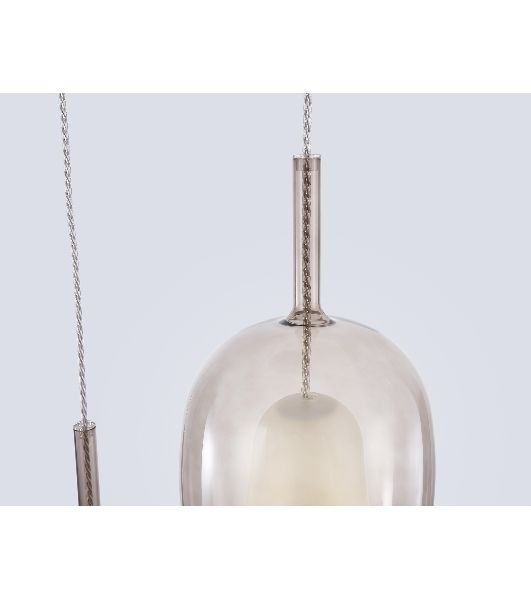 Подвесной светильник Ambrella light LH11156/3 BK/WH/TI черный/белый/янтарь E27*3 max 60W D425*1500