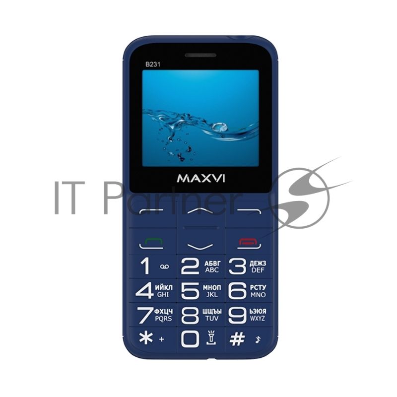 Мобильный телефон Maxvi B231 синий