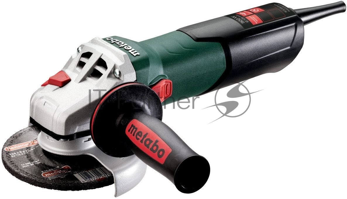 Шлифовальные машины Metabo W 9-125 Quick 600374000 шлифмашина угловая900вт,2.5Нм, 10500 об/мин, вес 2.1 кг