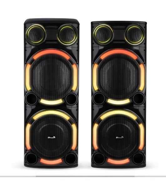 Колонка Eltronic 15" (30-57 CRAZY BOX 5000) динамик 4шт/15" комплект 2 колонки с TWS