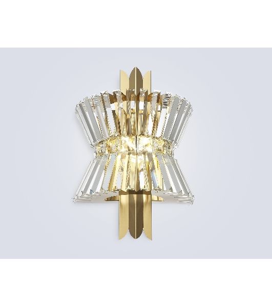 Настенный светильник Ambrella light LH41029/2 BS/CL латунь/прозрачный E14*2 max 40W 310*180*460