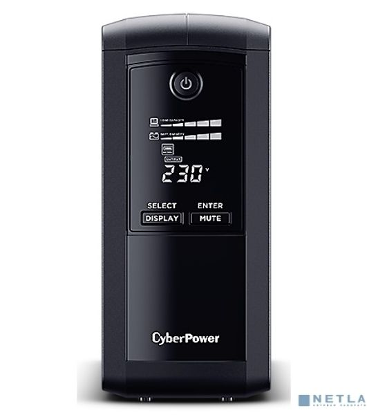 Источник бесперебойного питания CyberPower VP1000EILCD/1000 ВА/550 Вт/6 х IEC 320 C13 (компьютерная)