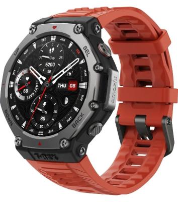 Умные часы Amazfit T-Rex 3 A2323, 1.5" AMOLED, Wi-Fi, Bluetooth, 10ATM, темно-серый / красный