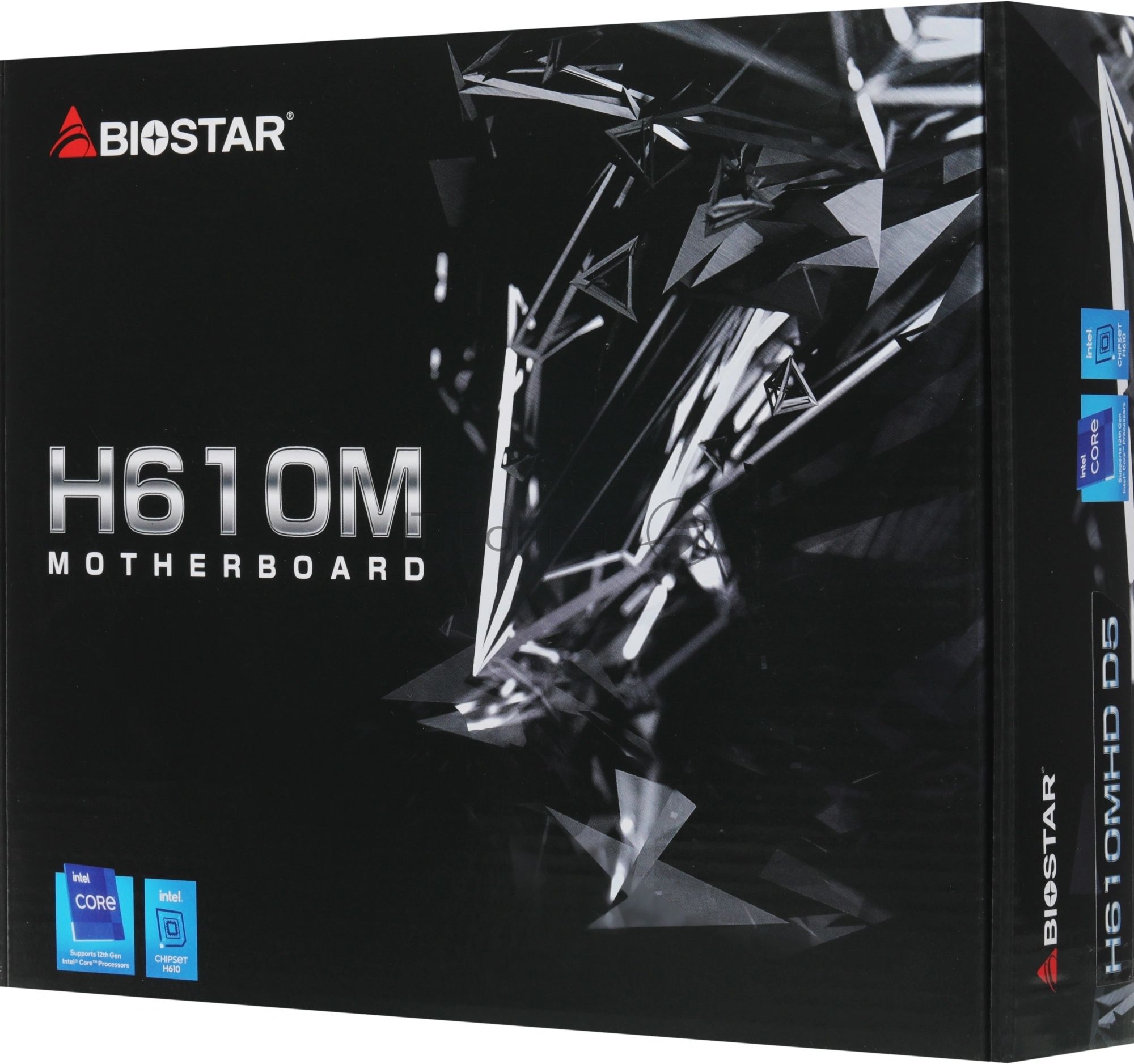 Материнская плата Biostar H610MHD D5, LGA1700, Intel H610, 2xDDR5, 4xSATA, 1xM.2, 1xPCIe 4.0 x16, HDMI, DVI-D, 1x1Gb LAN, 3x3.5 мм, 7.1, microATX