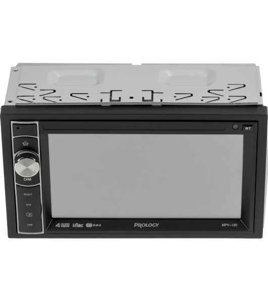 Автомагнитола Prology MPV-120, 2 DIN, 6.2", Bluetooth, USB Type-A, AUX, пульт ДУ