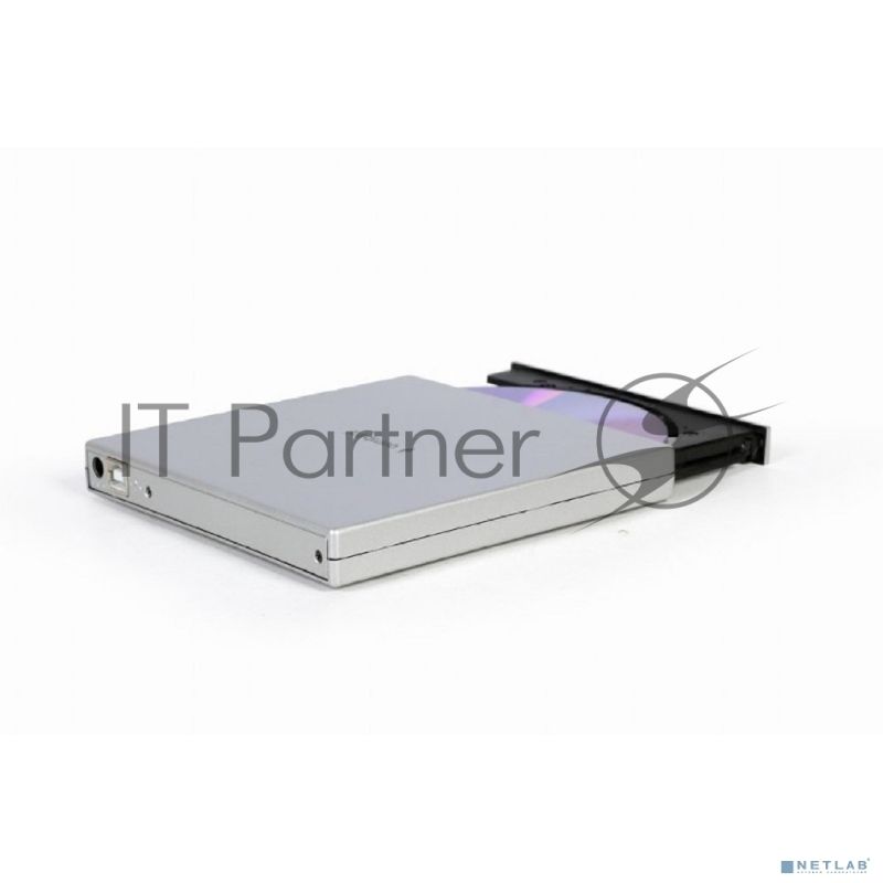 Оптический привод внешний с интерфейсом USB 2.0 Gembird DVD-USB-02-SV пластик, серебро