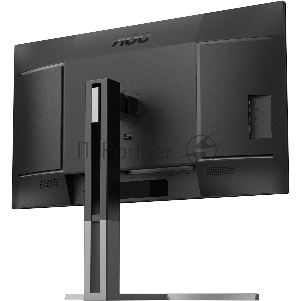 Монитор 27" AOC U27U3CV Nano IPS 3840x2160, 60 Гц (75 Гц макс.), 4 мс, 16:9, 400 кд/м², 2×HDMI 2.0, DP 1.4, USB-C (96 Вт PD), USB Hub (4×USB 3.2 Gen2 + 1×USB-C), RJ-45, 3.5 Jack, динамики (2×3 Вт), DisplayHDR 400, Adaptive-Sync, KVM, черный