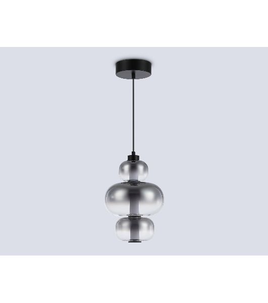 Подвесной светодиодный светильник Ambrella light LH11057 BK/SM черный/дымчатый 18W 3000K D230*350