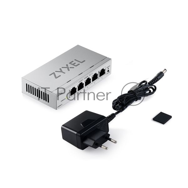 Коммутатор ZYXEL GS1200-5V3-EU0101F, 5×1 Гбит/с, управляемый