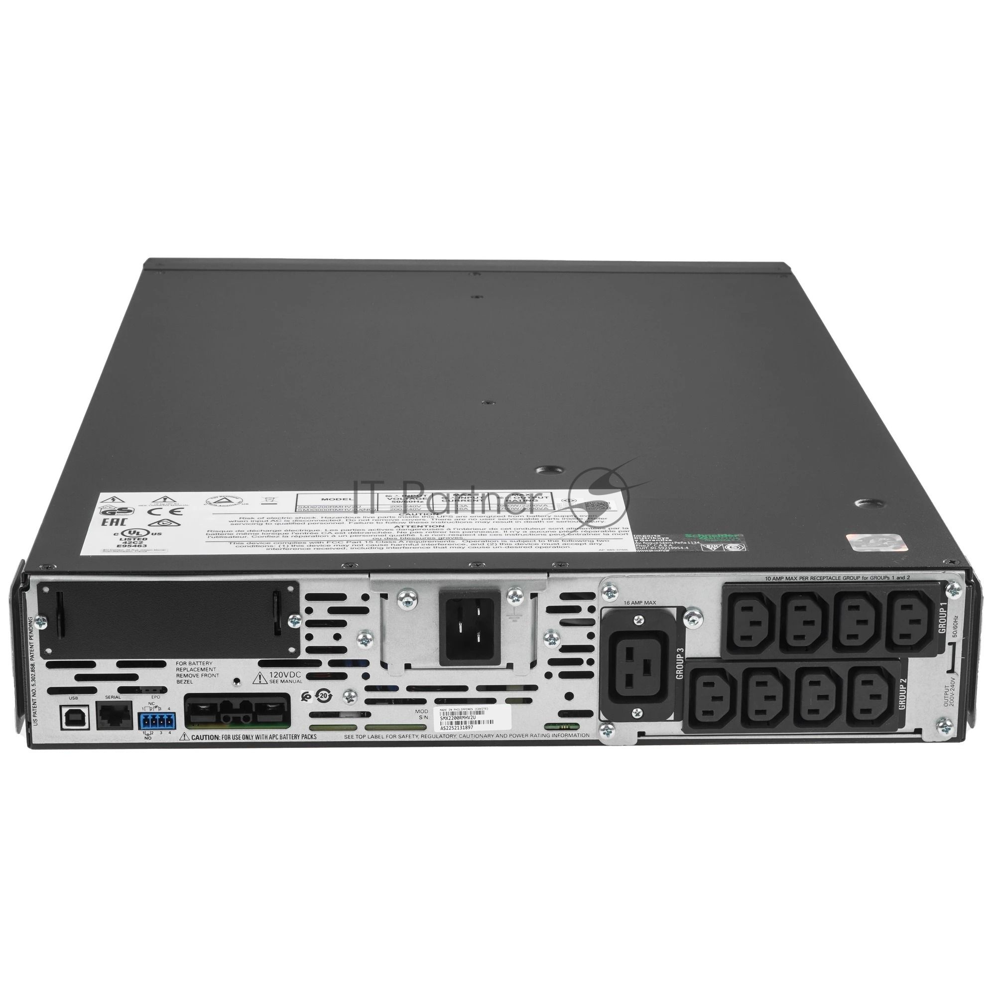 Источник бесперебойного питания APC Smart-UPS X SMX2200RMHV2U/2200ВА/1980Вт/1 х IEC 320 C19 (компьютерная), 8 х IEC 320 C13 (компьютерная)