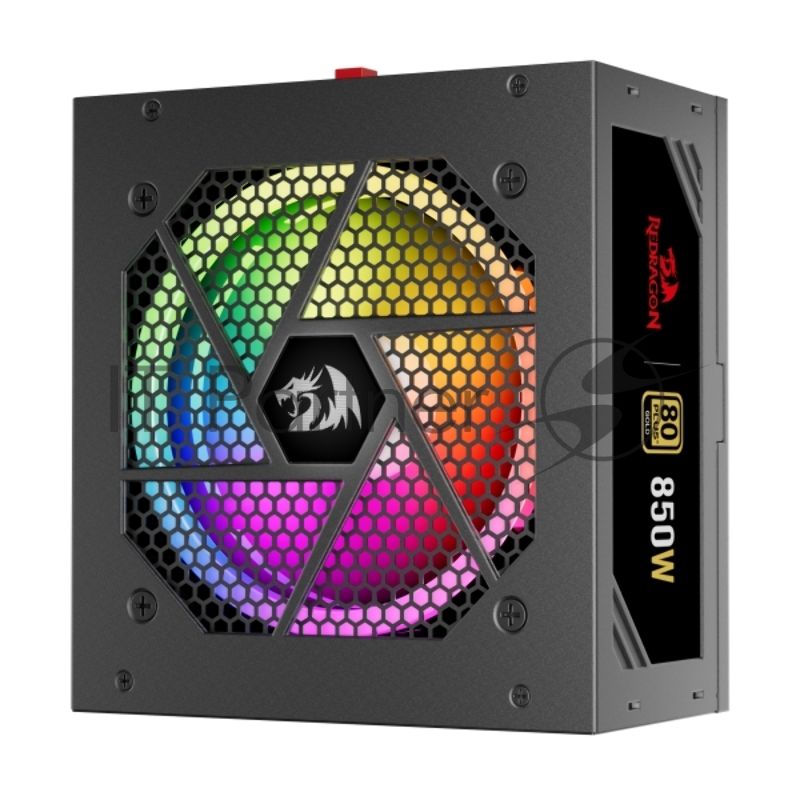 Блок питания для ПК Redragon RGPS-850W 850Вт, модульный, 80+Gold,RGB